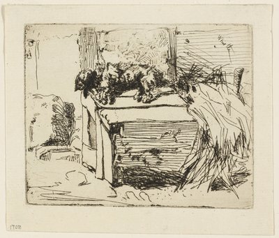 El perro en la perrera de James Abbott McNeill Whistler