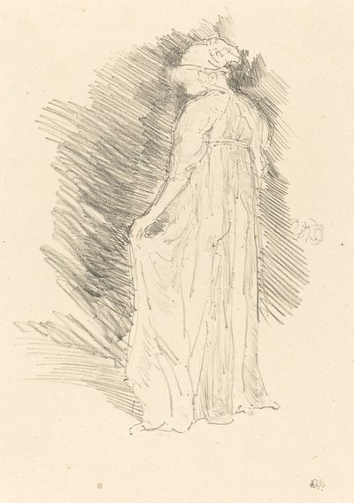 Figura drapeada, vista trasera de James Abbott McNeill Whistler