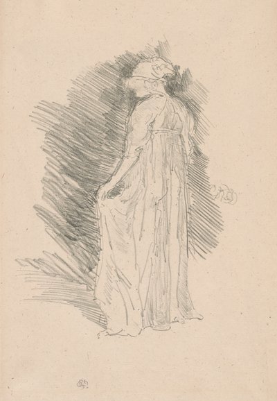Figura drapeada, vista trasera de James Abbott McNeill Whistler
