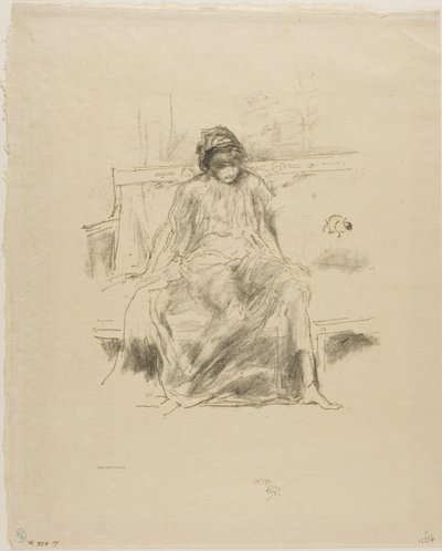 Figura drapeada, sentada de James Abbott McNeill Whistler