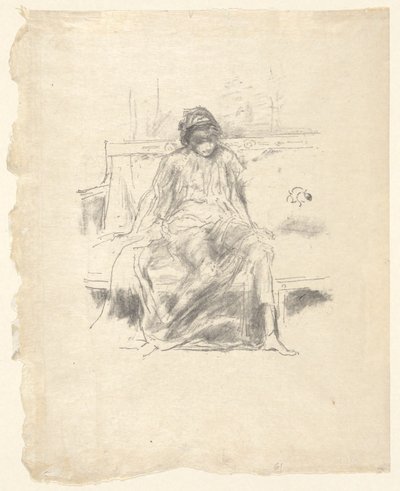 La figura drapeada sentada de James Abbott McNeill Whistler