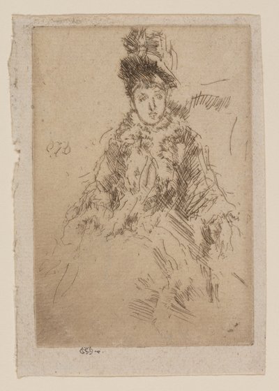 El Mantelete de Piel: Señorita Lenoir de James Abbott McNeill Whistler