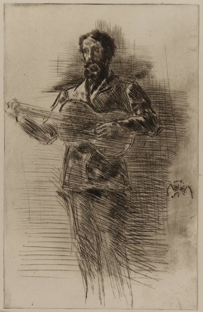 El Guitarrista (M.W. Ridley) de James Abbott McNeill Whistler