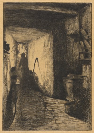 La Cocina, del Conjunto Francés (Douze Eaux-Fortes d de James Abbott McNeill Whistler