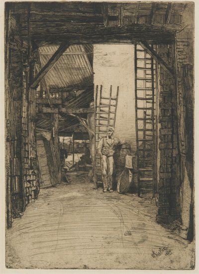 El quemador de cal de James Abbott McNeill Whistler