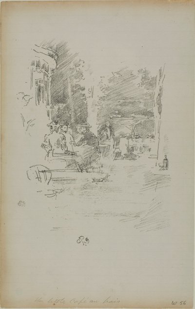 El pequeño café en el bosque de James Abbott McNeill Whistler