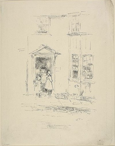 La pequeña puerta, Lyme Regis de James Abbott McNeill Whistler