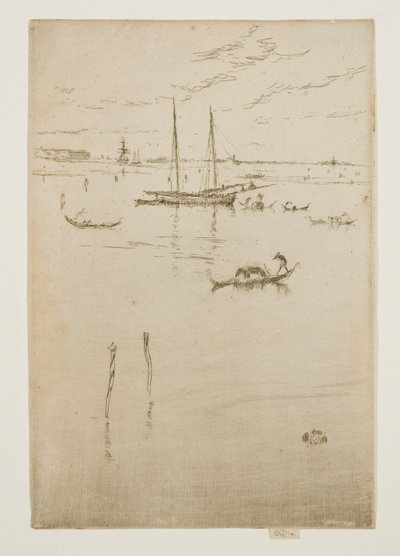 La pequeña laguna, de los Doce grabados, también conocido como el Primer conjunto de Venecia de James McNeill Whistler