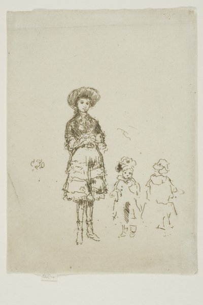 La pequeña enfermera, Grays Inn de James Abbott McNeill Whistler