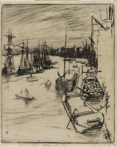 El Pequeño Rotherhithe de James Abbott McNeill Whistler
