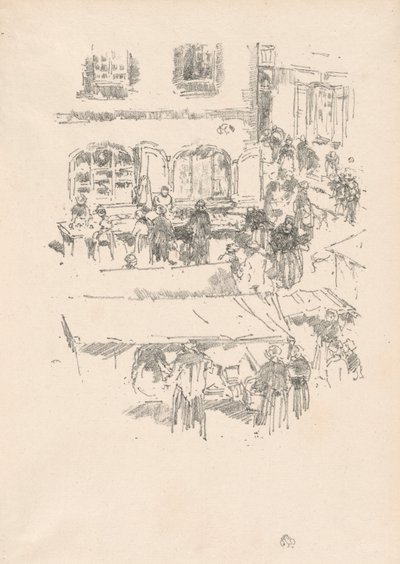 El mercado, Vitré de James Abbott McNeill Whistler