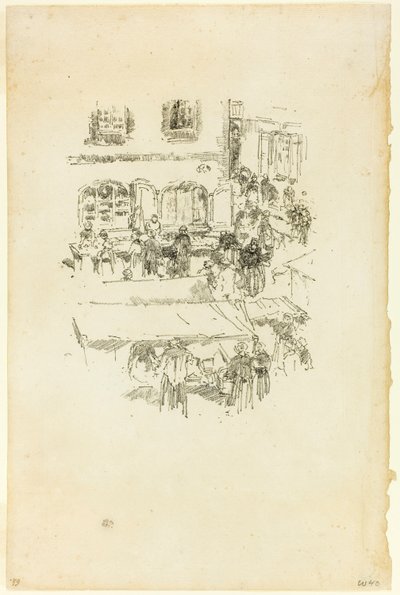 El mercado, Vitré de James McNeill Whistler