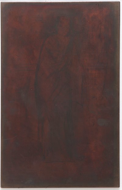El modelo descansando: Placa de impresión de James Abbott McNeill Whistler