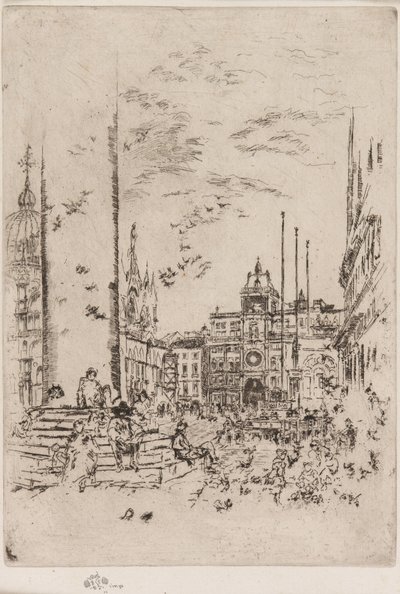 La Piazzetta de James Abbott McNeill Whistler