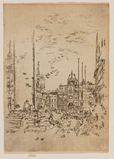 La Piazzetta de James Abbott McNeill Whistler