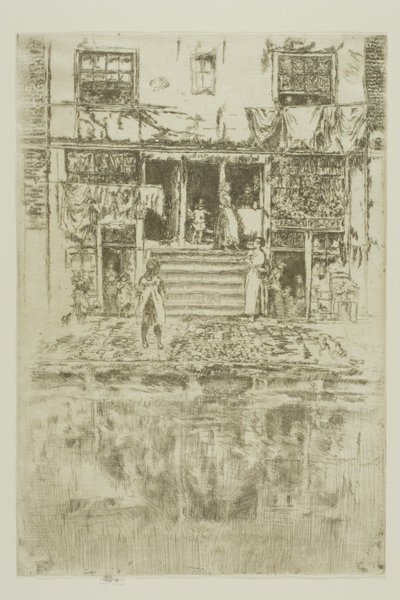 Los escalones, Ámsterdam de James Abbott McNeill Whistler