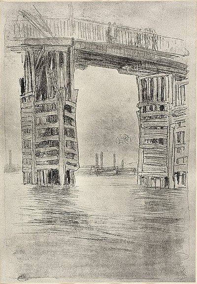 El puente alto de James Abbott McNeill Whistler