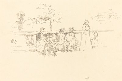 La terraza, Luxemburgo de James Abbott McNeill Whistler