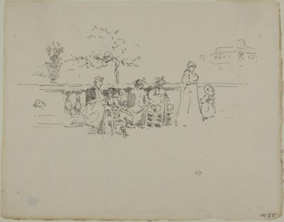 La terraza, Luxemburgo de James Abbott McNeill Whistler