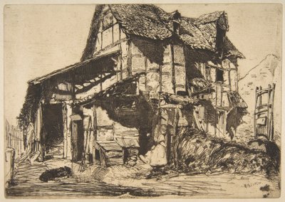 La vivienda insegura (La vieja granja) de James McNeill Whistler