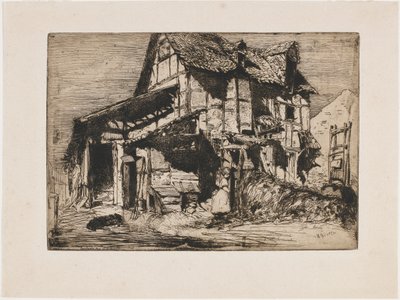 El Inseguro Inquilinato. Uno de los Doce Grabados de la Naturaleza (El Conjunto Francés) de James Abbott McNeill Whistler