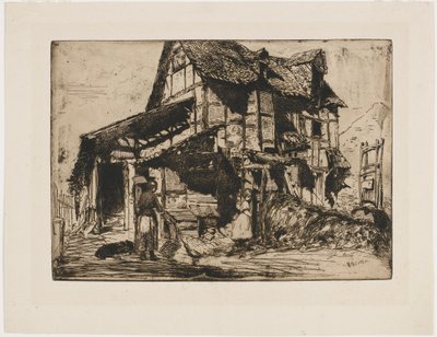 El inquilinato inseguro. Uno de los Doce Grabados de la Naturaleza. (El Conjunto Francés) de James Abbott McNeill Whistler