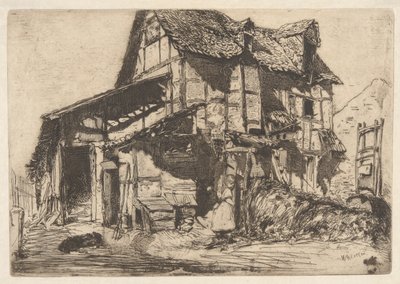 La vivienda insegura, del conjunto francés (Douze Eaux-Fortes d de James Abbott McNeill Whistler
