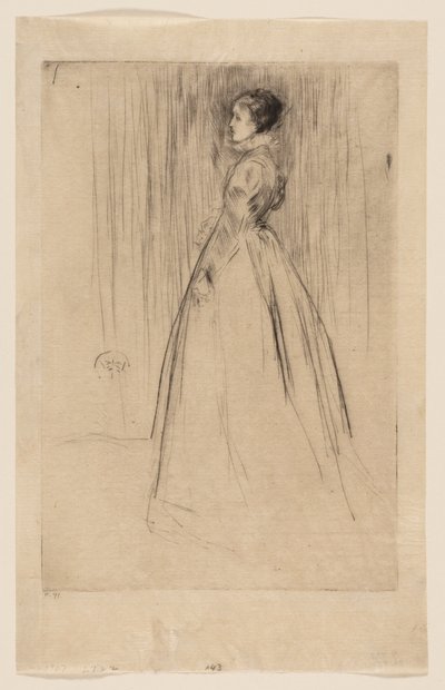 El vestido de terciopelo (Sra. Leyland) de James McNeill Whistler