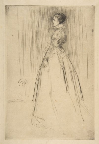 El vestido de terciopelo (Sra. Leyland) de James McNeill Whistler