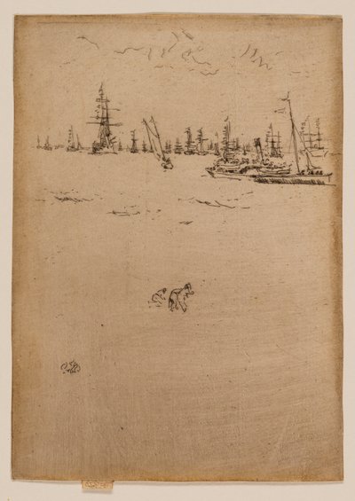 El barco de los visitantes de James McNeill Whistler