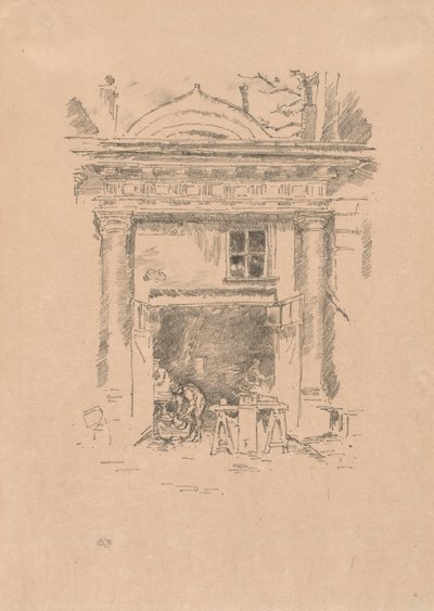 Los herreros, Impasse des Carmélites de James McNeill Whistler