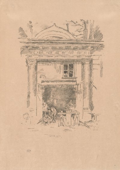 Los herreros, Impasse des Carmélites de James Abbott McNeill Whistler