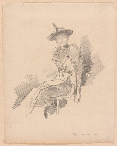 El Sombrero Alado de James Abbott McNeill Whistler