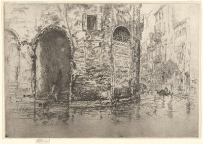 Two Doorways, from the First Venice Set (Venecia, una serie de doce aguafuertes) de James Abbott McNeill Whistler