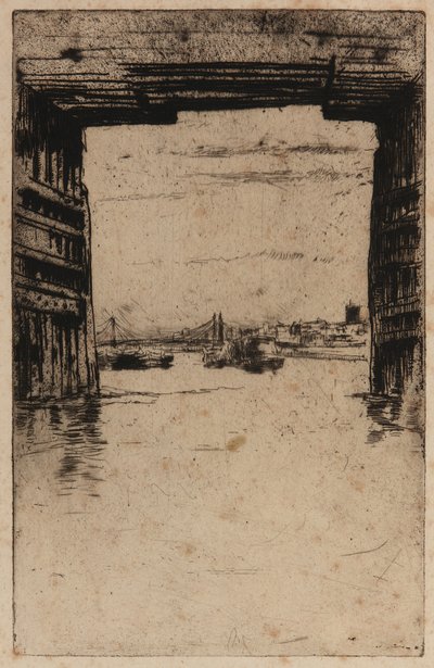 Bajo el Viejo Puente de Battersea de James Abbott McNeill Whistler