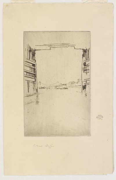 Bajo el viejo puente de Battersea de James Abbott McNeill Whistler