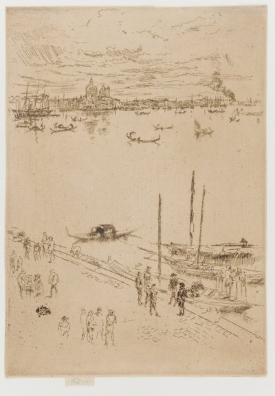 Venecia vertical de James Abbott McNeill Whistler