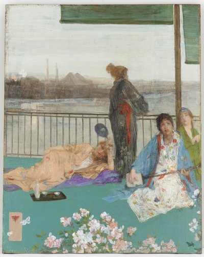 Variaciones en color carne y verde - El balcón de James Abbott McNeill Whistler