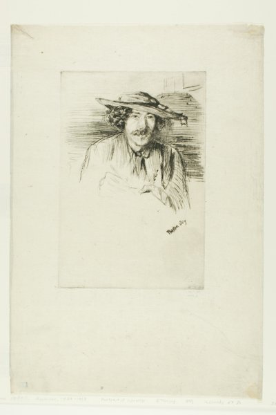 Whistler con un Sombrero de James Abbott McNeill Whistler