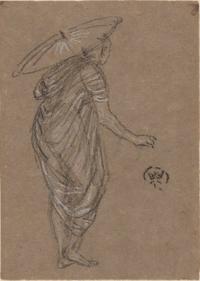 Mujer con sombrilla de James Abbott McNeill Whistler