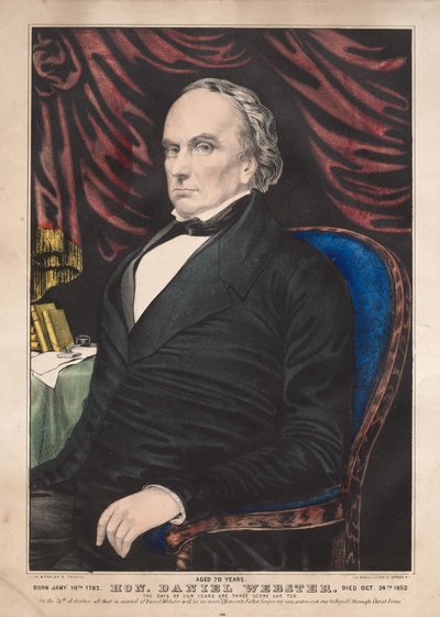 Hon. Daniel Webster, 70 Años de James Merritt Ives