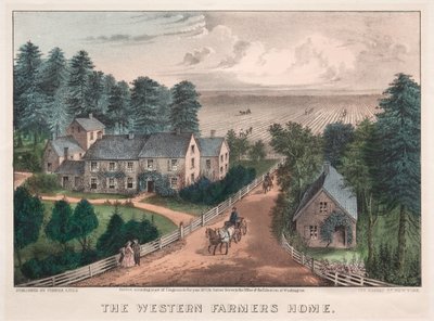 El Hogar del Granjero del Oeste de James Merritt Ives
