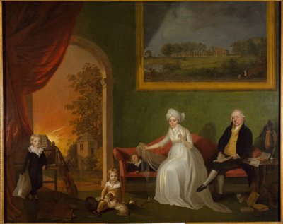 Retrato de Robert Mynors y su familia, 1797 de James Millar