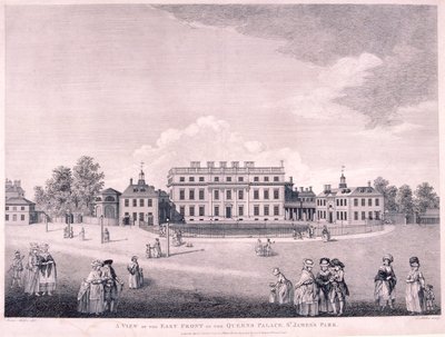 Fachada este de la Casa de Buckingham, Westminster, Londres, 1796 de James Miller