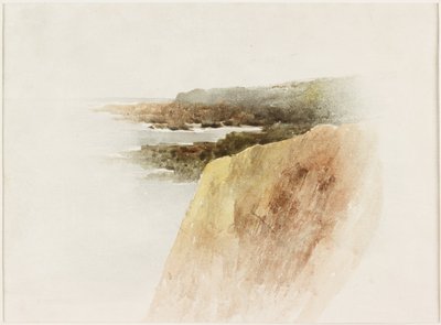 Paisaje marino: Cabo y acantilados de James Miller Brown