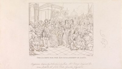 Diseños para la Gran Sala de la Sociedad de Artes (4 de 1 hoja) de James Mitan