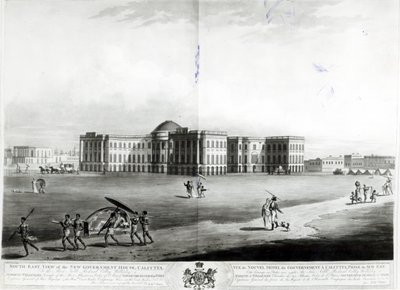 Vista sureste de la Nueva Casa de Gobierno, Calcuta de James Moffat