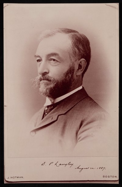 Retrato de Samuel Pierpont Langley 1834-1906, 22 de agosto de 1887 de James Notman