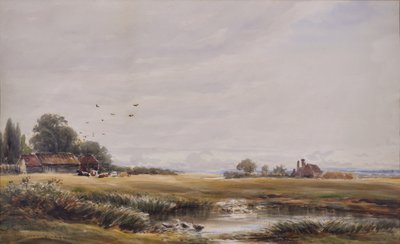 El estanque del pueblo de James Orrock