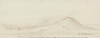 Bosquejo de la aparición del ejército ruso, 152.000 hombres en la Gran Revista, 10 de septiembre de 1815 de James Pattison Cockburn
